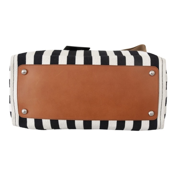 DOLCE & GABBANA Borse Striped Cotton Shopping Tote - Picture 7 of 8